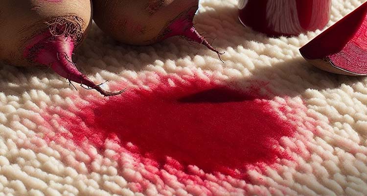 پاک کردن لکه لبو از فرش